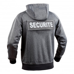 Sweat zippé GHOST – Gris/Noir