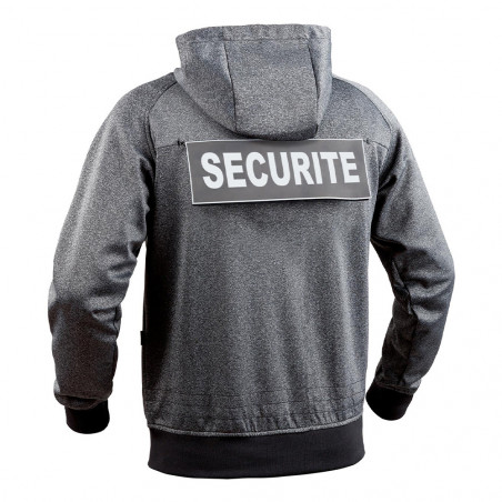 Sweat zippé GHOST – Gris/Noir