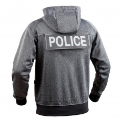 Sweat zippé GHOST – Gris/Noir Sweat zippé GHOST – Gris/Noir