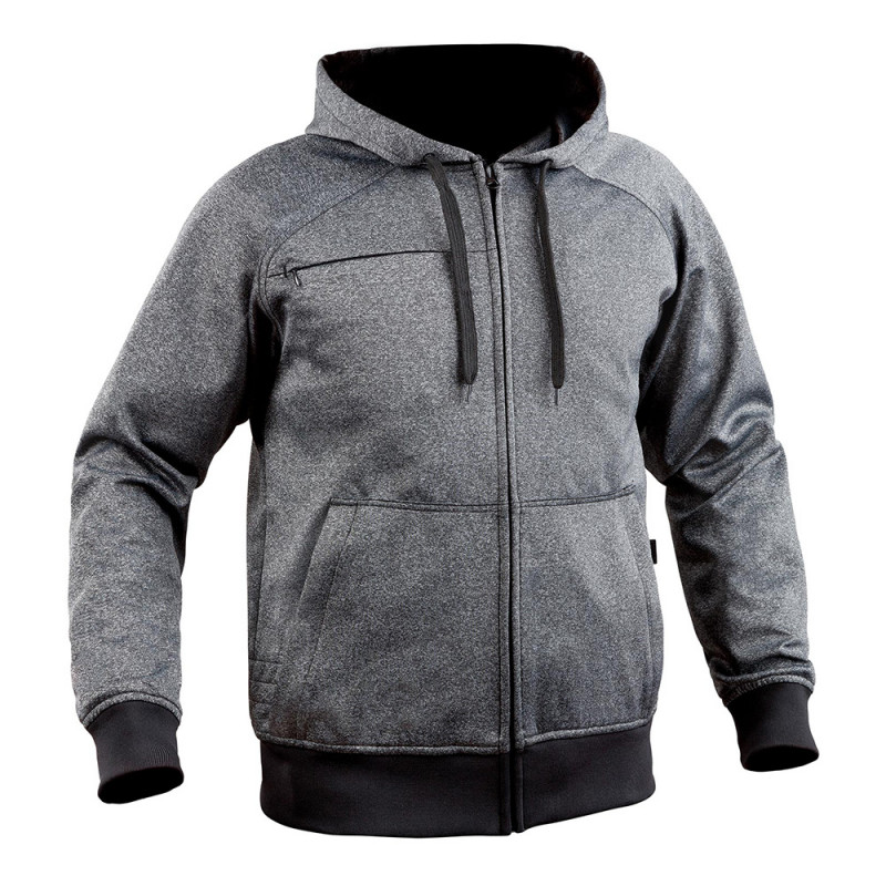Sweat zippé GHOST gris/noir – Vêtement intervention/urban professionnel Sweat zippé GHOST gris/noir – Vêtement intervention/urban professionnel