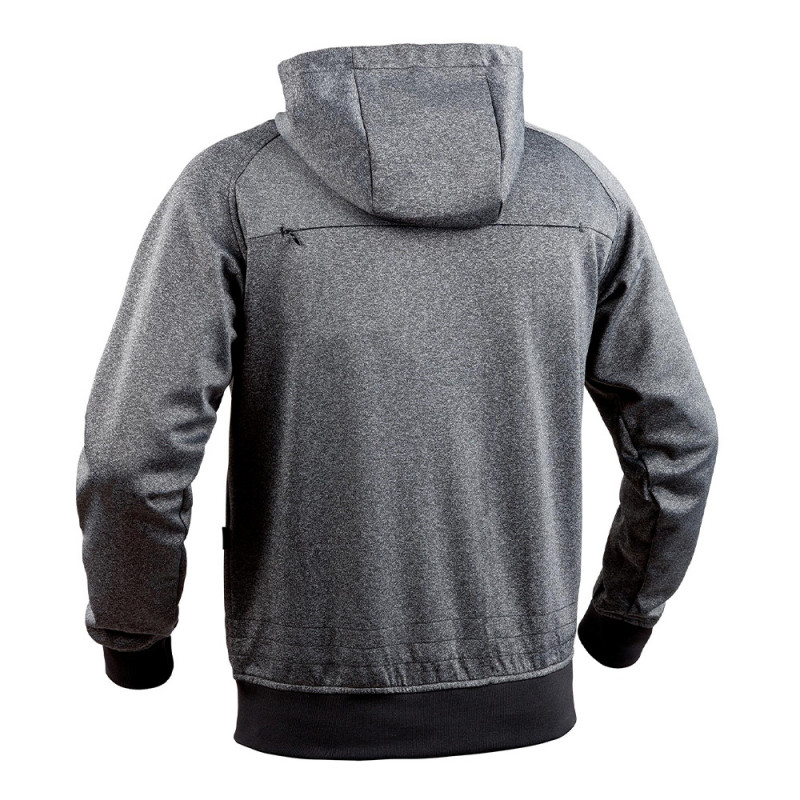 Sweat zippé GHOST gris/noir – Vêtement intervention/urban professionnel Sweat zippé GHOST gris/noir – Vêtement intervention/urban professionnel