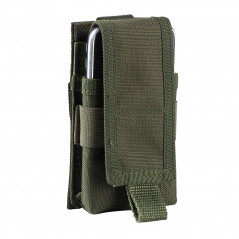 Pochette téléphone smartphone vert olive – Système MOLLE – Tissu RIPSTOP®