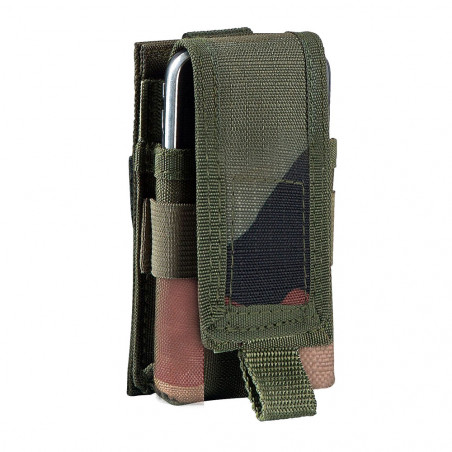 Pochette téléphone smartphone camouflage CE – Système MOLLE – Tissu RIPSTOP®
