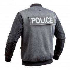Blouson GHOST Gris/Noir – Vêtement intervention 100 % polyester, finitions renforcées Blouson GHOST Gris/Noir – Vêtement intervention 100 % polyester, finitions renforcées