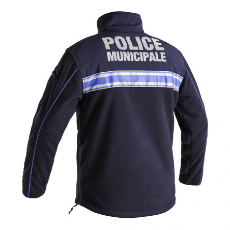Blouson polaire Police Municipale P.M. ONE bleu marine
