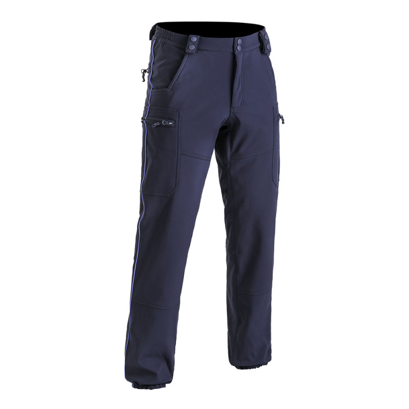 Pantalon SWAT Softshell Police Municipale P.M. ONE bleu marine – pantalon intervention déperlant