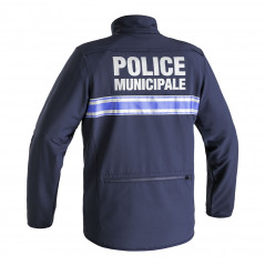 Blouson cycliste stretch Police Municipale P.M. ONE bleu marine – respirant & fonctionnel