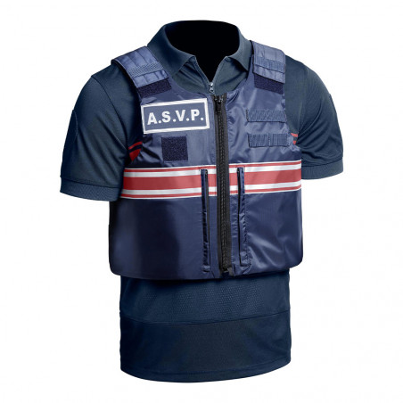 Polo GPB ASVP P.M. ONE bleu marine – respirant & pro