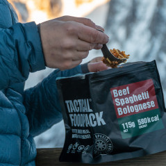 Ration de survie pâtes à la bolognaise — repas lyophilisé prêt