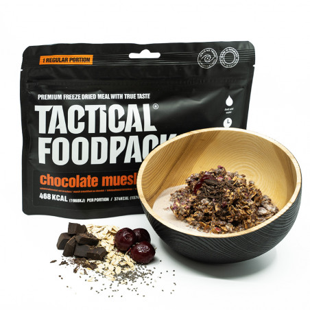 Ration de survie muesli chocolat aux cerises – repas d’urgence énergétique
