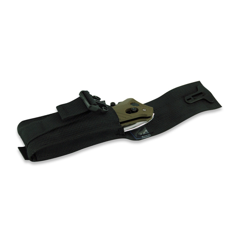 Porte-couteau CAC noir – étui textile robuste pour couteau CAC