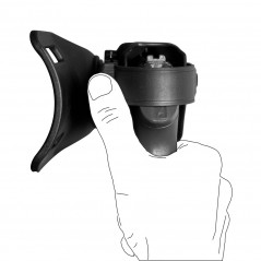 Holster droitier Zoom VKZ804 noir — Glock + lampe / laser