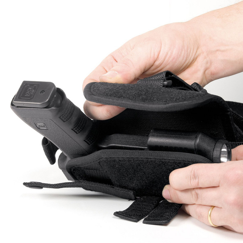 Holster droitier Zoom VKZ804 noir — Glock + lampe / laser