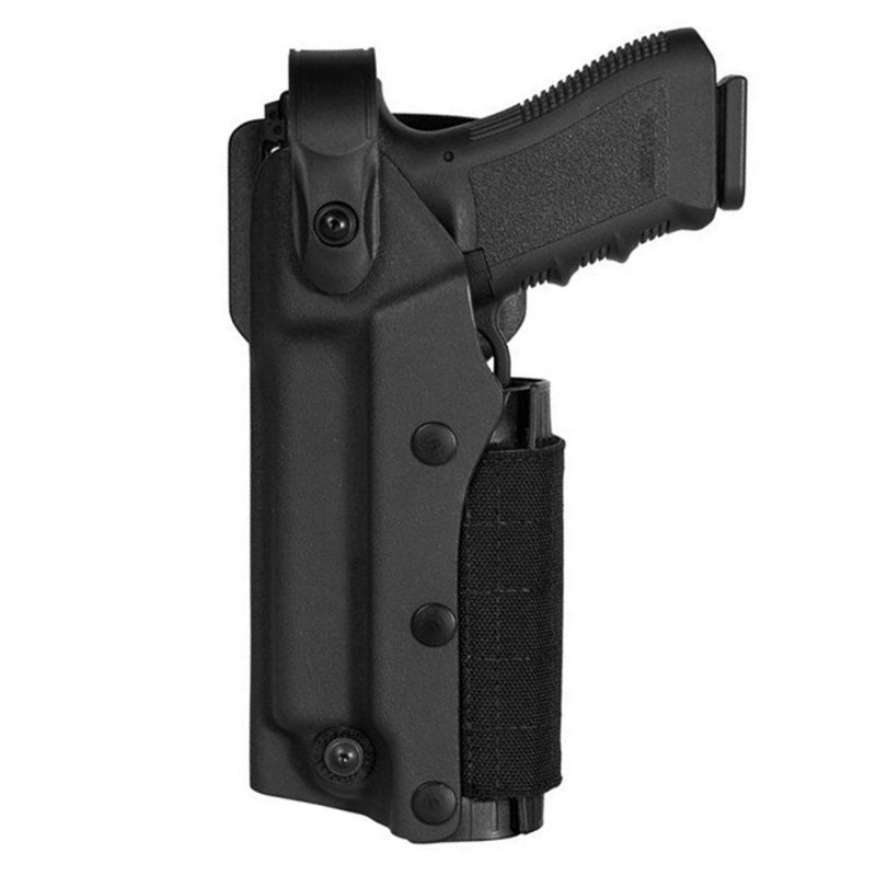 Holster gaucher Zoom VKZ804 noir – Glock + lampe / laser Holster gaucher Zoom VKZ804 noir – Glock + lampe / laser