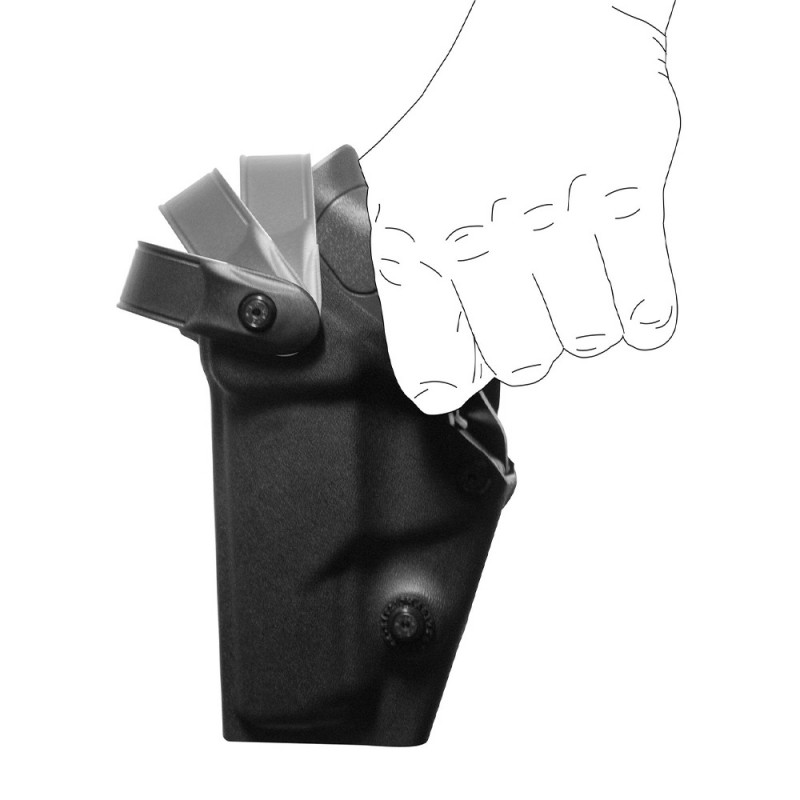 Holster gaucher Zoom VKZ804 noir – Glock + lampe / laser Holster gaucher Zoom VKZ804 noir – Glock + lampe / laser