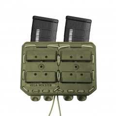 Porte-chargeur double Bungy 8BL17 vert olive pour M4/AR15 – tactique