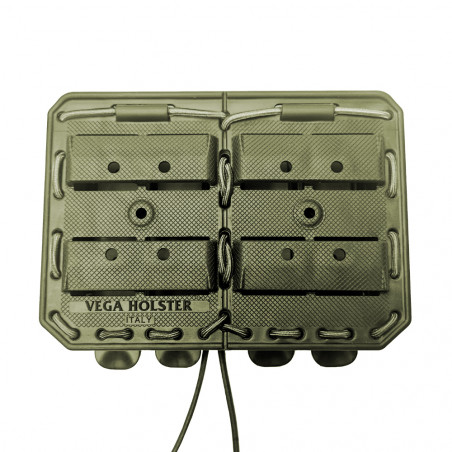 Porte-chargeur double côté à côté Bungy 8BL17 vert olive pour M4/AR15