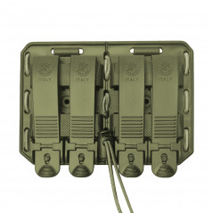Porte-chargeur double côté à côté Bungy 8BL17 vert olive pour M4/AR15