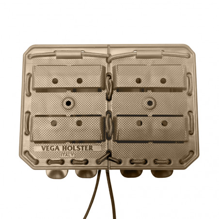 Porte-chargeur double côté à côté Bungy 8BL17 tan pour M4/AR15