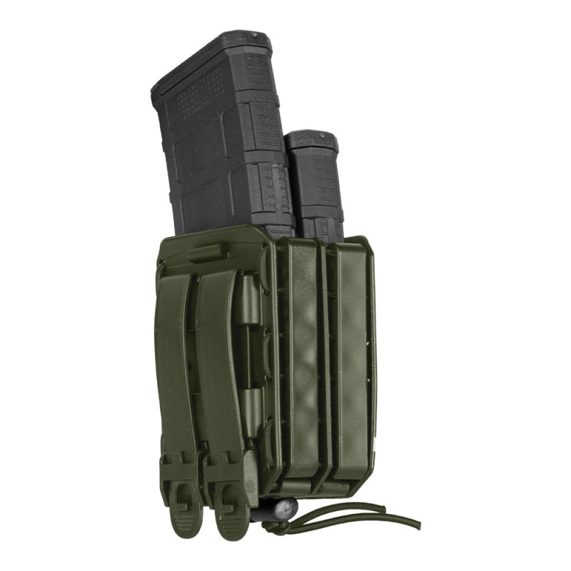 Porte-chargeur double Bungy 8BL04 Vert Olive – M.O.L.L.E. pour M4/AR-15 | Porte-chargeur double Bungy 8BL04 Vert Olive – M.O.L.L.E. pour M4/AR-15 |