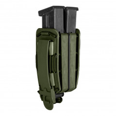Porte-chargeur double Bungy 8BL02 – Vert olive | Fixation M.O.L.L.E. pour pistolet automatique