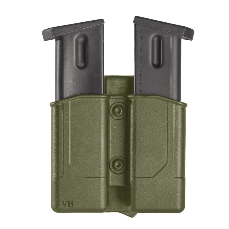Porte-chargeur double 8DMH03 Vert olive – M.O.L.L.E. & ceinture | PROS-F.A.S