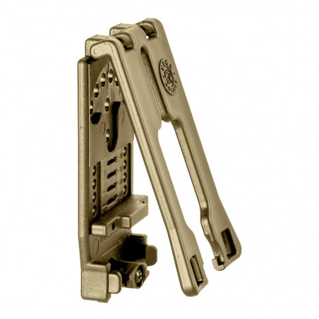 Passant rapide allongé 8K87 tan – fixation ceinturon 60 mm & système M.O.L.L.E