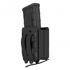 Porte-chargeur double Bungy 8BL08 noir pour .308/7.62 mm – maintien rapide