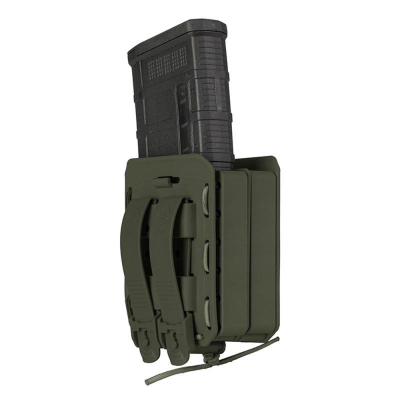 Porte-chargeur double Bungy 8BL08 vert olive pour .308/7.62 mm – maintien rapide