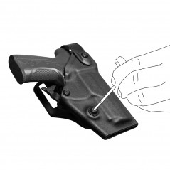 Holster gaucher Vegatek Short VKS807 noir – étui rigide pour SIG PRO 2022 Holster gaucher Vegatek Short VKS807 noir – étui rigide pour SIG PRO 2022