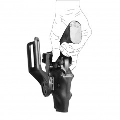 Holster Vegatek Top VKT807 noir – port ceinture rigide pour SIG PRO 2022