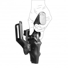 Holster gaucher Vegatek Short VKS800 vert olive – thermoplastique rigide pour PAMAS / MAS-G1 Holster gaucher Vegatek Short VKS800 vert olive – thermoplastique rigide pour PAMAS / MAS-G1