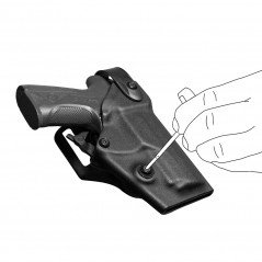 Holster droitier Vegatek Top VKT804 Noir – Pour Glock 17 / 19 / 22 / 23