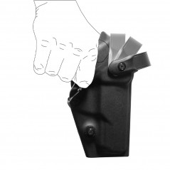 Holster droitier Vegatek Top VKT804 – Noir (pour Glock 17 / 19 / 22 / 23)