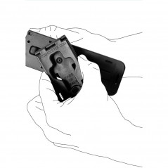 Porte-lampe rotatif 8VP63 Tan – Fixation ceinture/ceinturon Vega Holster