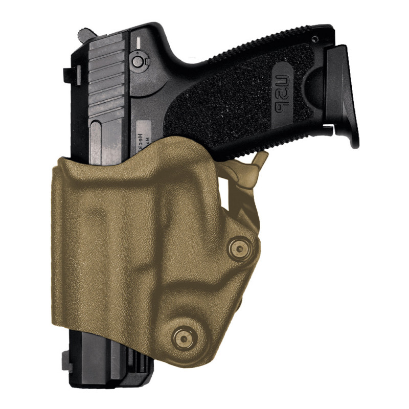 Holster Gaucher Vegatek Short VKS800 Tan – PAMAS/MAS-G1, double rétention