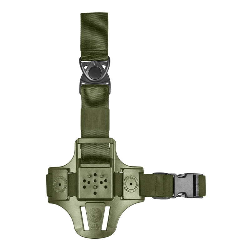 Plaque de cuisse compacte 1 sangle 8K17 Vert Olive – Vega Holster Plaque de cuisse compacte 1 sangle 8K17 Vert Olive – Vega Holster