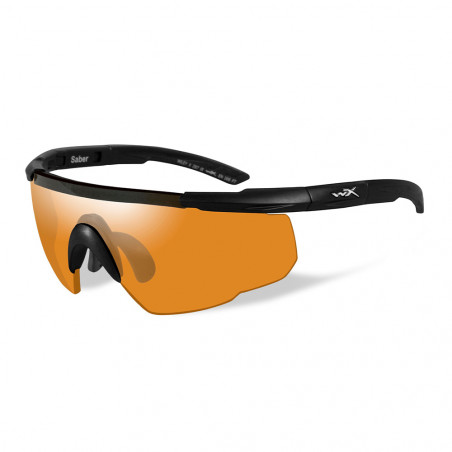 Lunettes balistiques Wiley X Saber Advanced – Monture noire • Kit 3 écrans | PROS-F.A.S