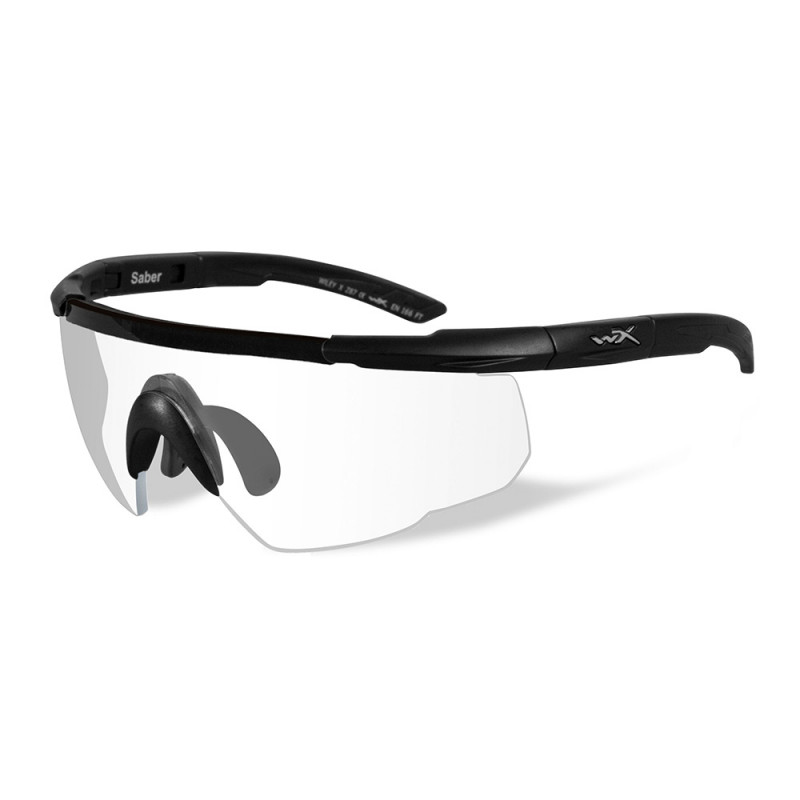 Lunettes balistiques Wiley X Saber Advanced – Monture noire • Kit 3 écrans | PROS-F.A.S