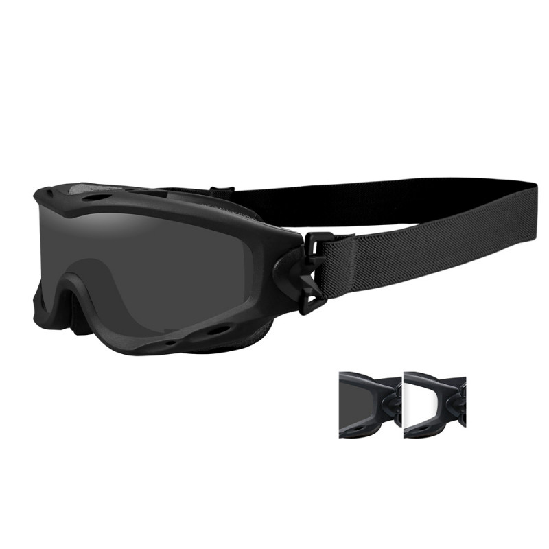 Masque balistique Wiley X SPEAR – Noir | Kit écrans fumé & incolore | PROS-F.A.S Masque balistique Wiley X SPEAR – Noir | Kit écrans fumé & incolore | PROS-F.A.S