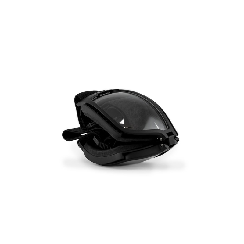 Masque de protection balistique pliable Lynx noir écrans fumé/incolore