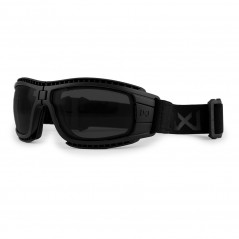 Masque de protection balistique pliable Lynx noir écrans fumé/incolore