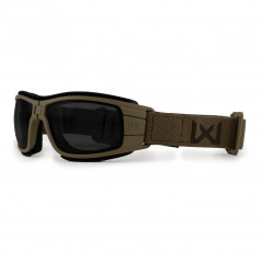 Masque de protection balistique pliable Lynx tan écrans fumé/incolore Masque de protection balistique pliable Lynx tan écrans fumé/incolore