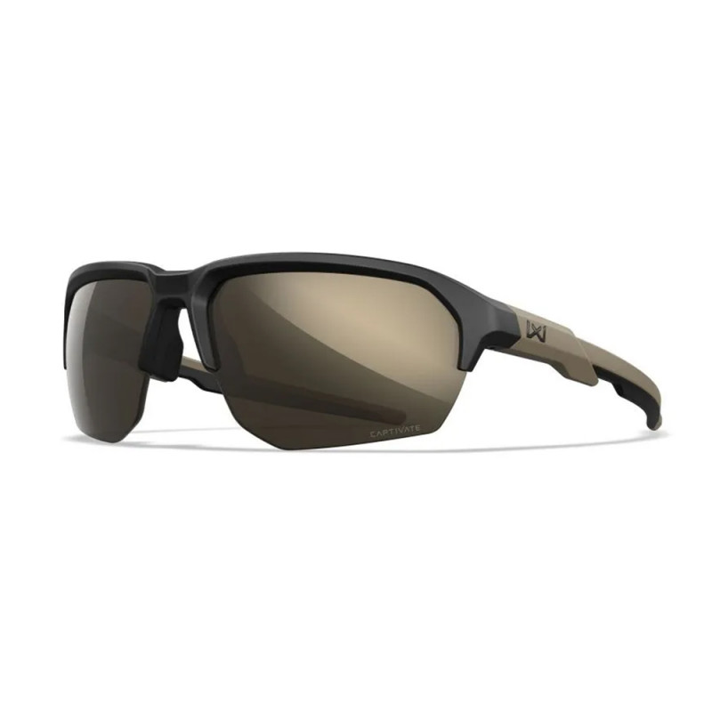 Lunettes balistiques Jakl noir / tan – Captivate™ Tungsten Mirror Lunettes balistiques Jakl noir / tan – Captivate™ Tungsten Mirror