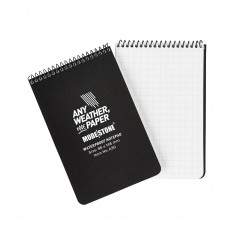 Carnet tout-temps 100 pages – résistant à l’eau, format A6 noir