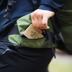 Mini carnet tout-temps 28 pages – imperméable et compact tan