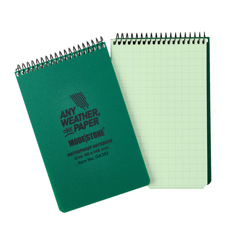 Carnet phosphorescent tout-temps 60 pages – 96 × 148 mm – papier résistant à l’eau