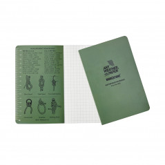 Carnet de terrain tout temps 128 pages vert olive – durable & étanche