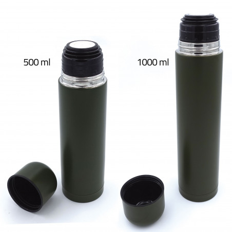 Gourde isotherme 50 cl / 1 L — bouteille inox maintien chaud & froid longue durée