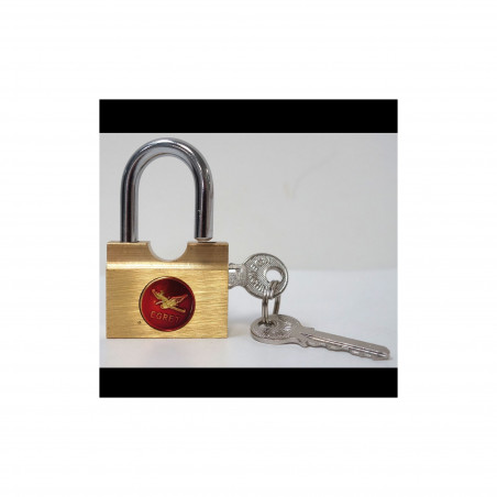 Cadenas laiton 40 mm – Sécurité renforcée – Corps massif & anse acier